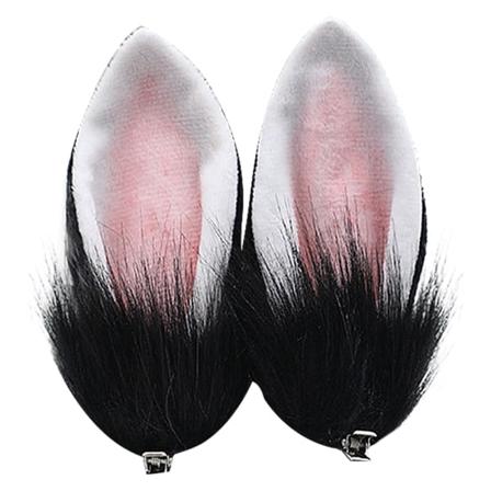 Kattöronhårklämmor Halloween Rävhår Pälshårklämma Hårnål C