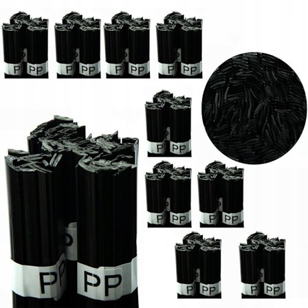 Sveisestav for Plast PP Svart 10X – 100G | 8Mm Stripe | Smeltepunkt 260-330°C | for Bil og Industri