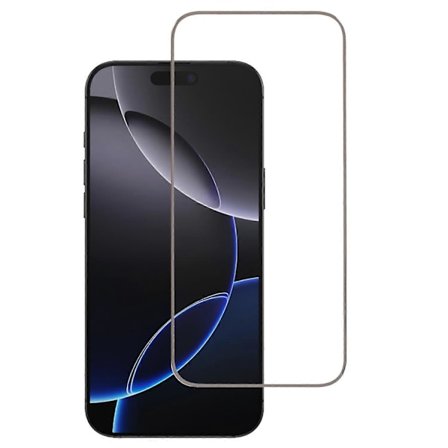 Bästsäljare Kompatibel med iPhone 16 / 15 Skärmskydd i härdat glas 3D Böjd Kant Elektropläterad Färgad Ram