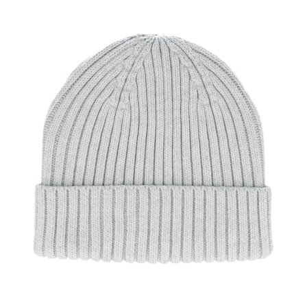 Beechfield - Harmaa cuff Beanie - Kids Organic Cotton Cloud Grey Cuff @ Hatstore