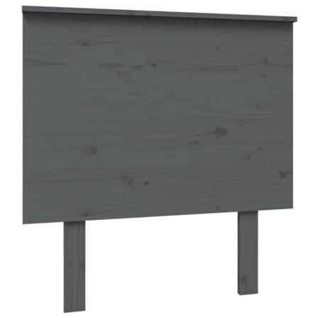 vidaXL Sänggavel grå 79x6x82,5 cm massiv furu Grå