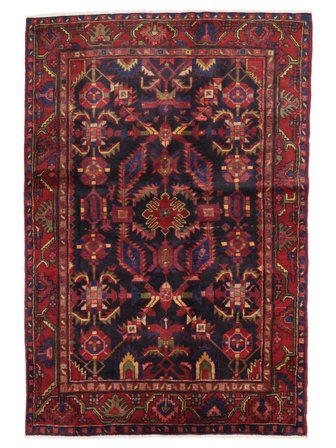 Hamadan Rug Hand Knotted 137X198 Persia