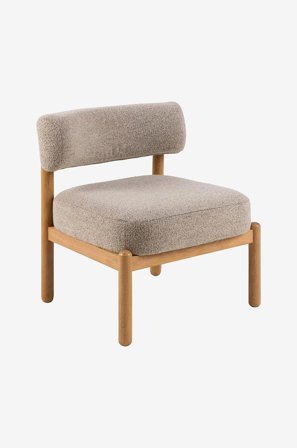 NORDFORM - Lounge-tuoli Burley - Luonnonväri - Nojatuolit - - Homeroom