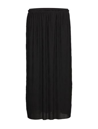 Wave Pliss Skirt Black Filippa K