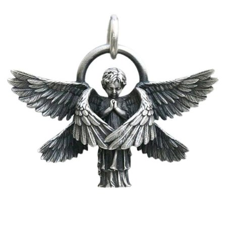 för Creative Angel Pendant Halsband Handgjorda Serafim Pray Pendant Hals för män Kvinnor Smycken Födelsedagspresent