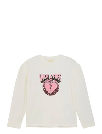 Creamie T-Shirt Ls - White - 122