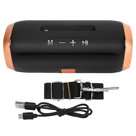 ET801 Utomhus Bluetooth Högtalare Stereo Subwoofer Portabel Dator Telefoner PlugIn Kort (Svart)