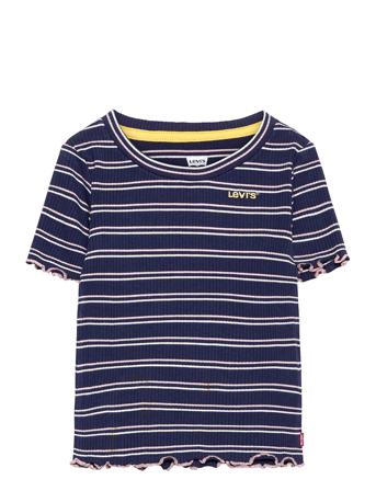 Lvg Ss Rib Knit Tee Shirt Blue Levi's