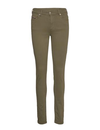 D-Roisin Trousers Skinny Jeans Grøn Diesel Women