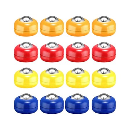 16x Shuffleboard Pucker Sett Utstyr Curling Tilbehør Shuffleboard Bord Pucker Shuffleboard Ruller Sett for Spill Familie Hjem