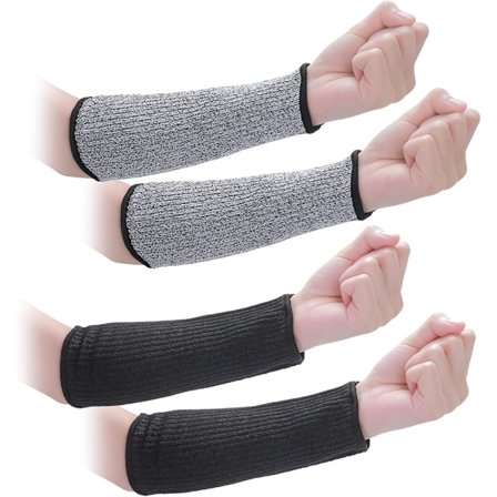 Anti-skære Underarmsbeskyttere Niveau 5 Beskyttelse Skæresikkert Ærme Strikket Underarmsbandage Velegnet til Mænd Kvinder Havearbejde