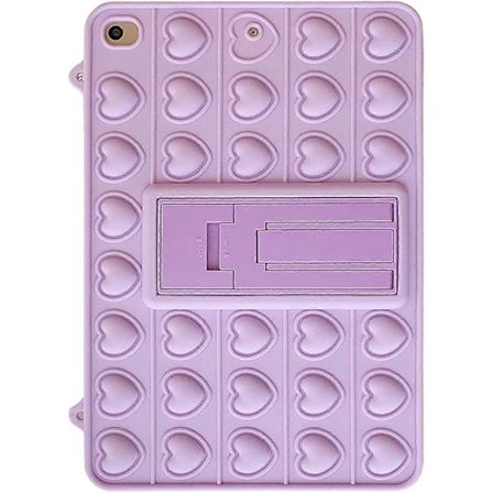 Pop-bubblafodral för iPad Air 2/ iPad Pro 9.7", Mjukt Silikon Push Fidget Tablettskydd med Axelrem