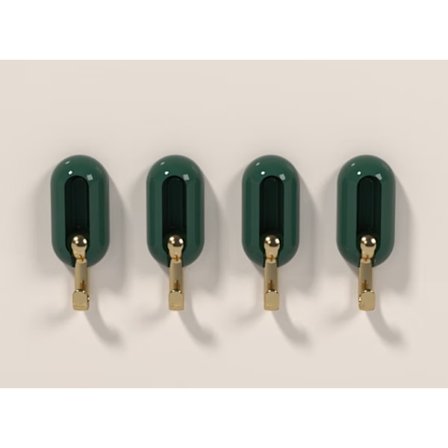 4 stk Grønn Universal Haken Vegg Haken Sving Haken Bad Håndkle R