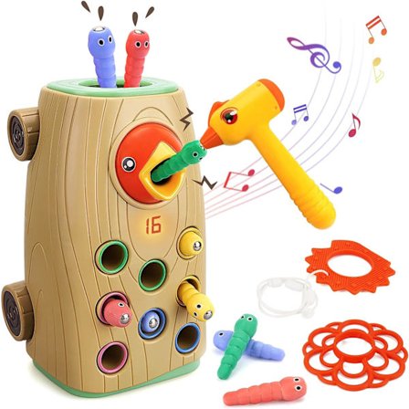 Musikalske Montessori-leker for småbarn for 2 3 4 år gamle gutter og jenter gaver med lyd og lys