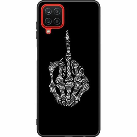 Samsung Galaxy A12 Svart Skal Fuck You Bling