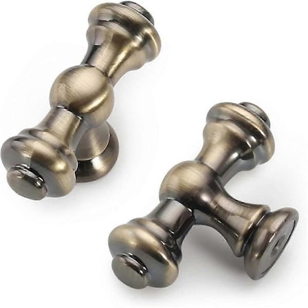 10-pak Borstad Antik Messing Køkkenskabsknopper Kommodeknopper Skuffeknapper Skabsindretning Zinkknopper til Kommodeskuffer_Gode ting