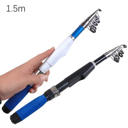 Teleskop fiskestang Kulfiber 1,5M 1,5M