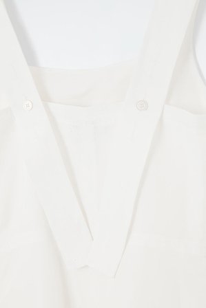 COS Square-Neck Mini Pinafore Dress in White - Women