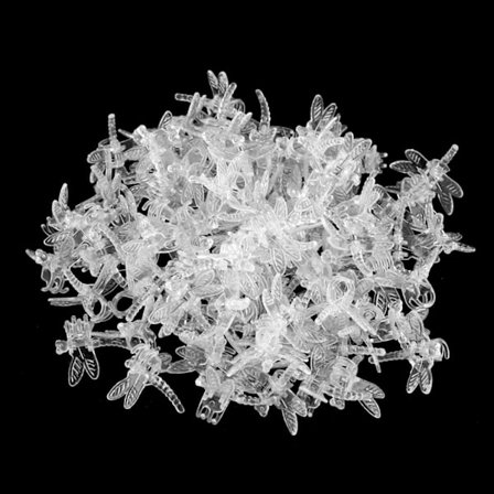 100 stk. hageredskaper Stilklemmer Voksende oppreist orkidé Plast Mini stilker Blomst Transparent