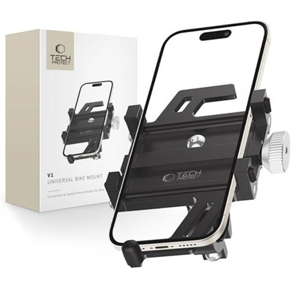 Tech-Protect V1 Universal cykeltelefonholder - sort