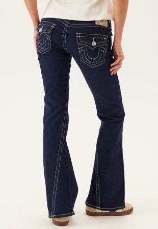 True Religion - Joey Lr Flare Flap - Indigo Rinse - Kläder - - Bubbleroom