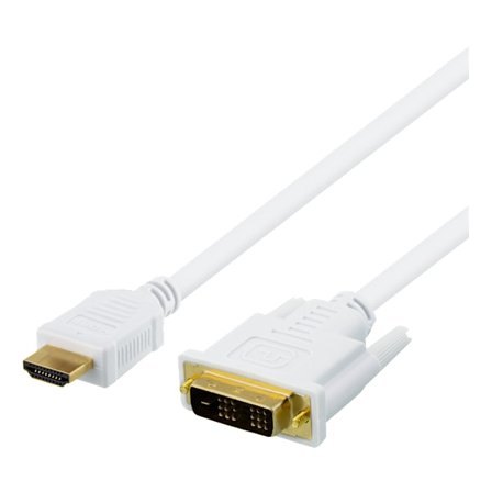 HDMI to DVI cable, 2m, Full HD, white