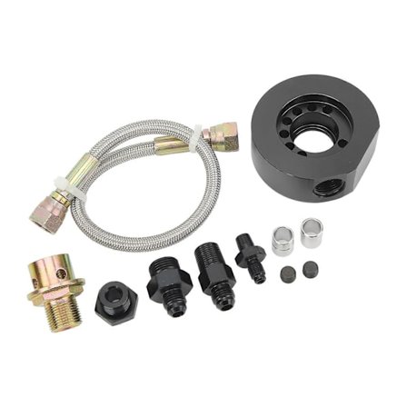 11 stk. VTEC Topstykke Konverteringssæt Olie Filter Sandwich Plade Adapter Aluminium Erstatning til Acura LS B18 B20 Sort