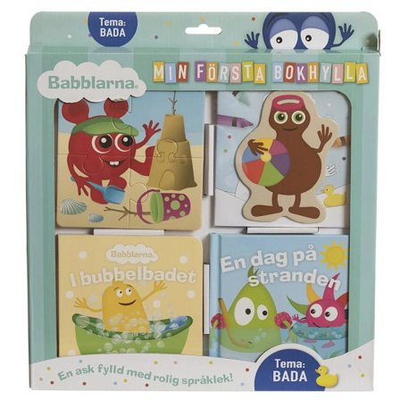 Babblarna Min första bokhylla Bada
