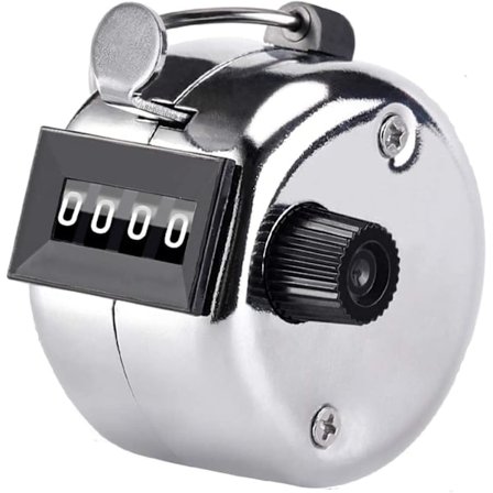 Klickräknare Handhållen 4-siffrig Golf Manuell Nummerpoängräknare Mekanisk Palm Klickräknare