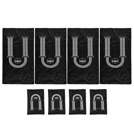 4 stk muslimsk bedetæppe Letvægts bærbart vandtæt PU 4 farver Eid Mubarak bedetæppe til hjemmekontor TravelSort