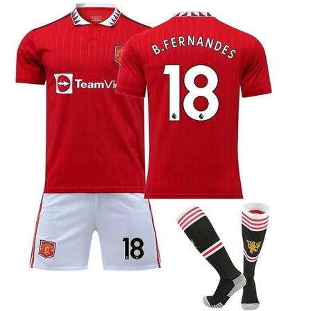 22/23 Ny Manchester United fotballdrakt - Perfet B.FERNANDES 18 S