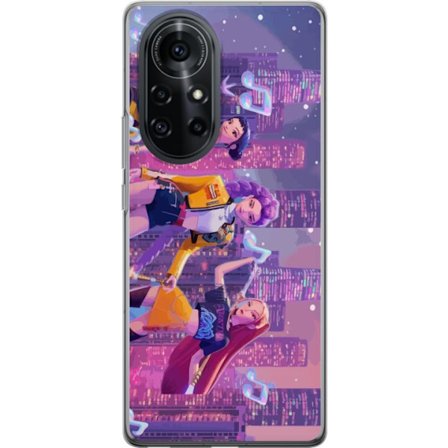 Yhteensopiva Puhelinkuori Huawei Huawei nova 8 Pro Tulevaisuutta ennakoiva K-Pop Demon Hunters tyttöryhmän kuvitus neonkaupungin popkulttuuriestetii