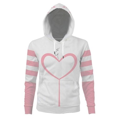 (På lager) Hazbin Cosplay Hotel Angeldust 3D Print Hoodie Voksen Jakke Sweatshirt Pullover Frakke