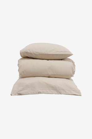 Gustav Ovland - Vuodevaatesetti Marabel - Beige - Pussilakanasetit - 150X210 - - Homeroom