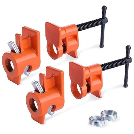 Trelim Rørklemme Feste For 1/2 tomme Svart Rør Vannrørklemme Trebearbeiding Puslespillbrikke Cla