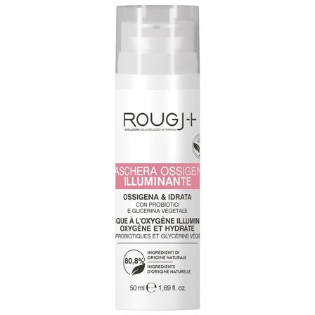 ROUGJ Detergenza Maschera viso all'ossigeno attivo illuminante 50ml - Maschera Illuminante viso