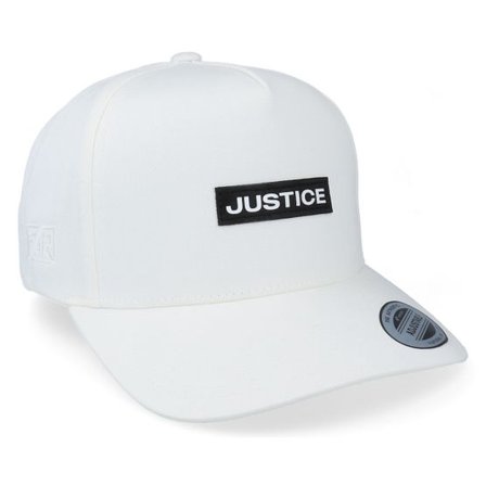Fair - Vit adjustable Keps - Justice Vinyl Patch A-Frame White Adjustable @ Hatstore
