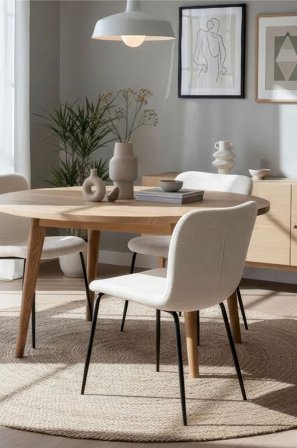 Homeroom Collection - Otto 2-pack ruokailutuoli - Beige - Tuolit - - Homeroom