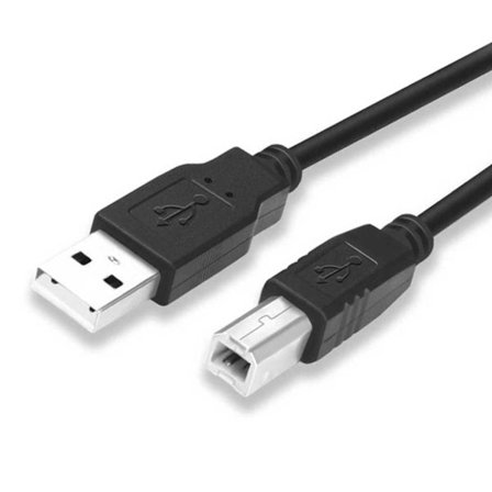 USB 2.0 Kabel Typ A Hane - Typ B Hane 1,5m Skrivar- & Datakabel Svart