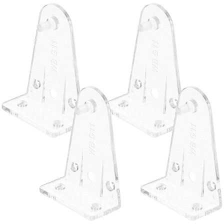 4 st Persienner Fästen för Nedhållning Persienn Botten Skena Hållare Klämmor Persienner Botten Genomskinliga Fästen