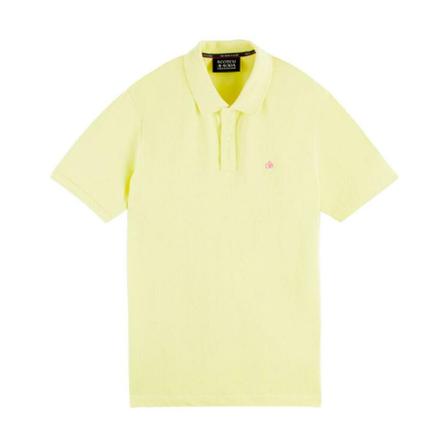 Scotch & Soda, Polo Classic Geel, Heren, Maat:M