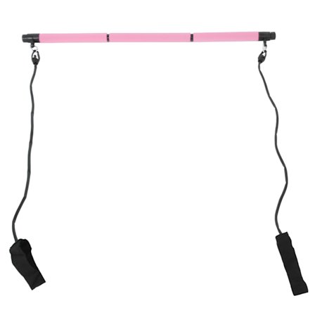3 sektioner Pilates Bar Yoga Body Building Træningsbar Hjem Træktov Fitness UdstyrPink
