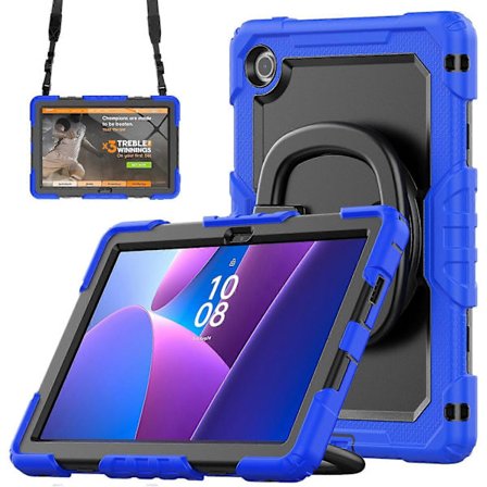 For Lenovo Tab 10.1 TB-311XU/Tab TB311FU Stativdeksel PC + Silikon Nettbrettdeksel med Skulderstropp