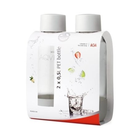 AGA AQVIA "on-the-go" 0,5L, PET-flaska, 2-pack (Vit)