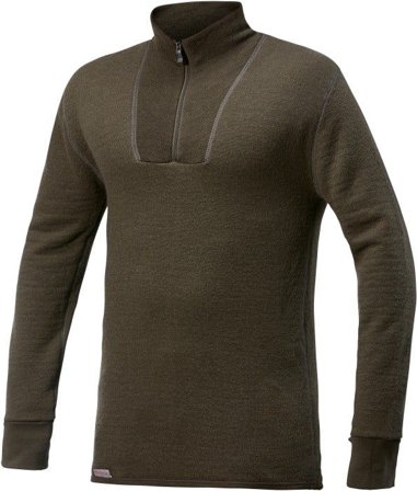 Woolpower Zip Turtleneck 200 Pine Green