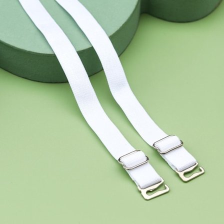 4 par BH Straps Tyg Axelremmar VIT