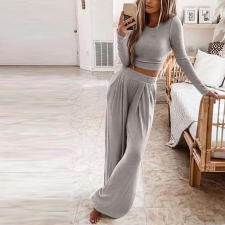 Solid Kvinnor Habwak House Dress Normal Sound Summits Two Pieces