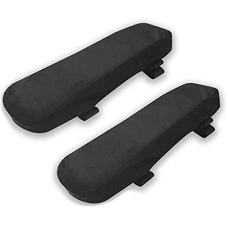 Polstrede armlænpuder til kontorstole - 2 stk. memory foam-puder med justerbar krog