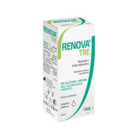 Renova Tre Collirio 10ml - Sollievo Occhi Secchi e Irritati