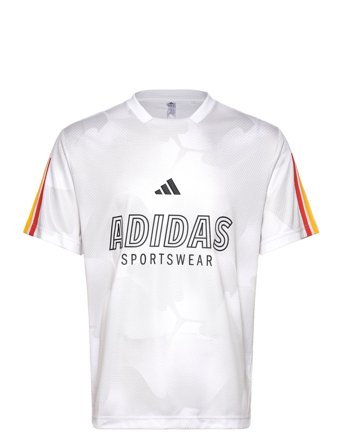 M Tiro Np Tee Sport Men Sports Clothes Sport Tops Sport T-Skjorte White Adidas Sportswear